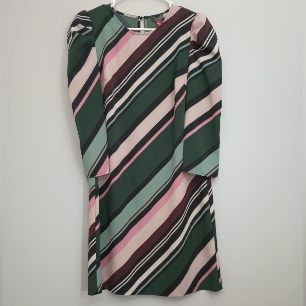 Vince Camuto Multicolor Striped Dress 0